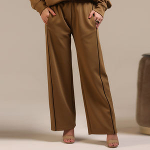 Nouveauté, fabricant OEM, pantalon de jogging décontracté confortable à taille élastique, pantalon large à taille haute pour femmes - Product Image 4