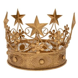 Decoración DE MESA DE CORONA DE Navidad de Metal clásico, adorno de centro de mesa de vacaciones para sala de estar - Product Image 1