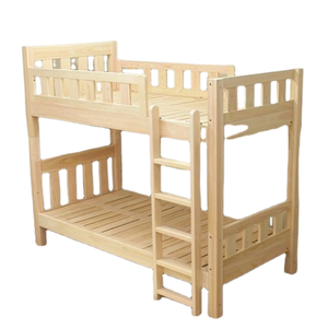 Venta caliente minimalista niños litera sólida madera de teca litera para niños dormitorio con escalera directo de fábrica - Product Image 5