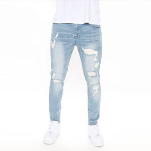 Pantalones de hombre de nuevo diseño, lavado con ácido, diseño transpirable desgastado, temporada de verano, Primavera e invierno, pantalones vaqueros de todos los meses disponibles - Product Image 3