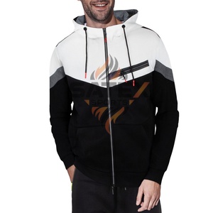 Sweat à capuche zippé pour homme léger et tendance avec poche, 100% coton polaire, service personnalisé OEM - Vente directe d'usine - Product Image 1