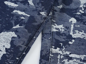 Jeans pour hommes amples et droits à la mode, imprimés sur mesure, délavés, décontractés, denim personnalisé, denim délavé - Product Image 5