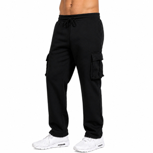Pantalones Deportivos Casuales para Hombre, de Felpa, con Cintura Ajustable y Bolsillos Tipo Cargo - Product Image 1