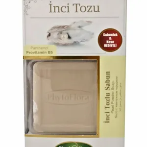 Natural pearl powder soap contains vitamins and glycerin, provides moisture and vitality to the skin.