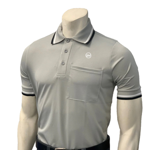 Shh đôi kim thoáng khí thể thao lưới vải ngực bảo vệ phù hợp với xương sườn đan cổ áo còng TRIM kết hợp trọng tài - Product Image 4