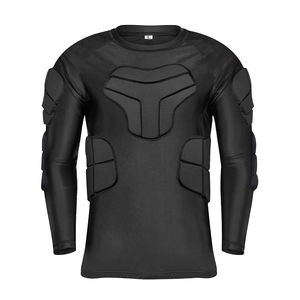 Mens Premium Sports <b>padded</b> <b>shirt</b> Compression Chest Protector Training Athletic Wear Wholesale - Product Image 1