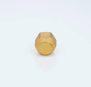 BrassBlizz 3/8 Dead Nut (Pack de 15) - Filetage 5/8-18, 45 °   Bouchon SAE, 1000 PSI, bouchon d'étanchéité en laiton pour la climatisation et la réfrigération - Product Image 3