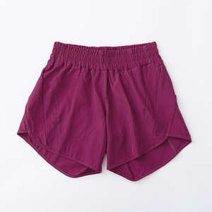 Shorts Deportivos para Mujer, 100% Algodón, Tejido Transpirable de Secado Rápido, Cintura Alta Elástica, Bolsillos con Cremallera, Logotipo Personalizado - Product Image 5