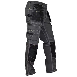 Vente en gros bon marché Vêtements de travail unisexes Pantalon de mécanicien d'extérieur avec LED réfléchissantes de sécurité Pantalon cargo multi-poches - Product Image 1