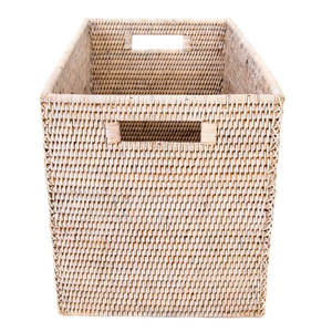 Panier en rotin rustique, organisateur polyvalent pour étagères, garde-manger et décoration de salon - Product Image 4