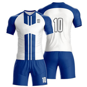 Uniforme de fútbol Deportivo hecho a medida para hombres, cuello en V, secado rápido, Media manga, equipo de fútbol para adultos - Product Image 1