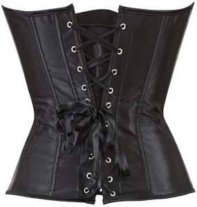 Corset en Satin noir corps façonnage Shapewear taille minceur Bustier Lingerie pour femmes Sexy élégant mode tenue - Product Image 2