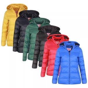 Nuevo diseño de las mujeres térmica con capucha Puffer abrigo de manga larga con cremallera completa a prueba de viento prendas de vestir transpirable - Product Image 6