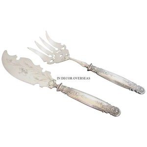 Attractive Look High Grade Gold Plated Best Quality Metal Birds Designer Handle For Silver Color Spoon And Folk Cake Tool Supply - Product Image 5