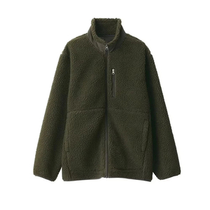 Vestes d'hiver décontractées en toile et polaire sherpa pour hommes, respirantes, col montant, fermeture éclair, meilleur prix - Product Image 2