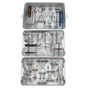 Kit de chirurgie des fractures pour petits animaux, plaques de blocage orthopédiques manuelles en acier inoxydable, ensemble d'instruments - Product Image 1