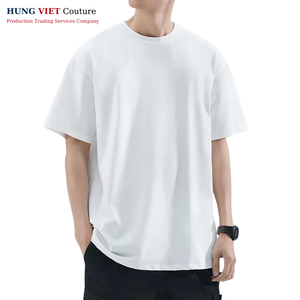 Logo personnalisé séchage rapide t-shirt pour hommes respirant à manches courtes vêtements en polyester pour l'extérieur style décontracté blanc tissu unisexe - Product Image 4