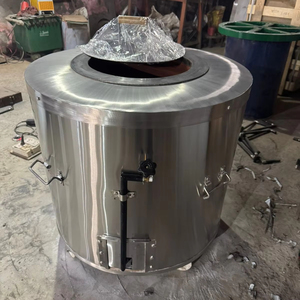 Tandoor de gas comercial con quemador redondo SS Calentamiento rápido y cocina uniforme para una receta Tandoori auténtica - Product Image 1