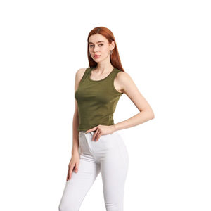 Camiseta sin Mangas de Algodón para Mujer, Moderna, Tejido Suave y Transpirable, Estilo Nuevo, Ideal para el Verano o para Hacer Ejercicio - Product Image 3