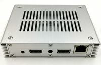 Boîtier de décodeur TV en acier inoxydable/aluminium usiné sur mesure par CNC, boîtier électronique de précision, pièces d'électronique grand public