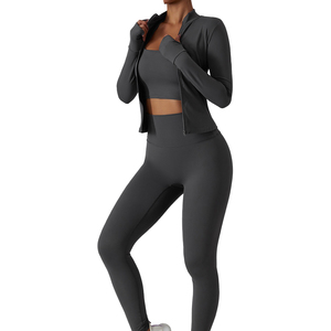 Ropa de entrenamiento de yoga más vendida, ropa deportiva para mujer, ropa deportiva, chaquetas de Yoga de 1 pieza para gran oferta - Product Image 1