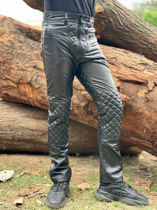 Pantalones de motocicleta de cuero de vaca de alta calidad, transpirables, a prueba de viento, pantalones de montar demandados por el cliente para motocicleta al por mayor - Product Image 5