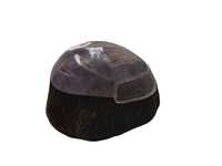Demi-perruque en cheveux humains, toupet à dentelle frontale, ondulations naturelles, doux, pour hommes, cheveux Remy, bonnet portable imperméable