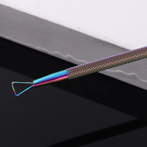 Oem Wholesale Direct Selling Double-ended Cuticle Pusher Stainless Steel Manicure Tool Colorful Dead Skin Removal <b>Nail</b> Pakistan - Product Image 3