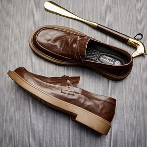 Zapatos Brogue de Gamuza Suave con Bordes Perforados y Suela Ligera, Zapatos Casuales para Hombre, Zapatos de Moda - Product Image 3