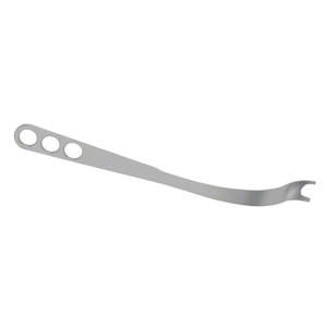 Elevador de huesos 60 grados curvo 310 mm mandíbula de acero inoxidable 26 mm punta afilada palanca Manual duradera por instrumento Surgiright - Product Image 1