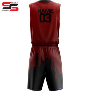 เครื่องแบบเสื้อบาสเก็ตบอลเสื้อบาสเก็ตบอลเสื้อบาสเก็ตบอลพิมพ์โลโก้ตามสั่ง - Product Image 2