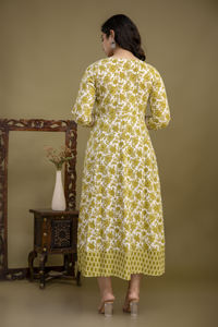 Robe longue de qualité supérieure séquence broderie travail côté Dori Handloom fabricant indien - Product Image 2