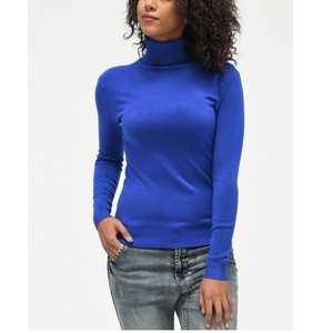 Nouvel arrivage Collection hiver Pull femme col rond couleur unie Pull décontracté sport basique Pull Fournisseur de BD - Product Image 5