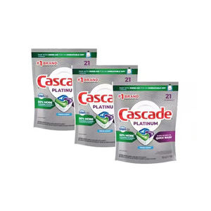 Cápsulas de Detergente para Lavavajillas Cascade Platinum ActionPacs, Aroma a Limón, 36 Unidades, Hecho en EE. UU., Alta Concentración - Product Image 4