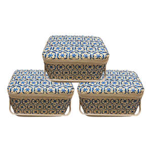 ตะกร้าไม้ไผ่สำหรับตกแต่งและใช้งานได้สำหรับบ้านที่ใส่ใจสีเขียว - Product Image 1