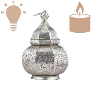 Moroccan Copper Plated Metal <b>Lantern</b> Vintage Table <b>Candle</b> <b>Holder</b> for Home Decor Wedding and Festive Event Lighting - Product Image 5