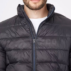 Chaquetas acolchadas de invierno para exteriores para hombres para adultos de secado rápido con cuello alto MOQ bajo precio bajo - Product Image 4