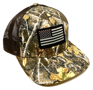 Woodland <b>Camo</b> Woven Patch Logo Wholesale Products Trucker <b>Hat</b> 6-Panel Pre-Curved Brim High Quality Gorras Sports Cap Trucker <b>Hat</b> - Product Image 3