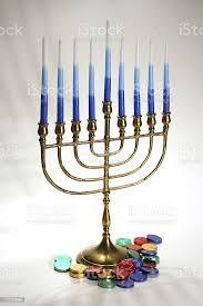 menorah candle stick Stylish Brass Menorah Candle Holder Jewish Hanukkah <b>Lamp</b> Decorative Candle Stand Elegant Home Accent - Product Image 2