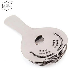 Passoire à cocktail de luxe en acier inoxydable Accessoires et outils de barre en métal durable pour boire du vin Caractéristiques stockées - Product Image 6