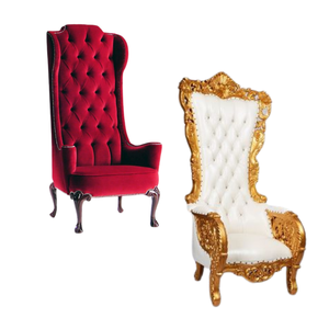 Chaise de trône à dossier haut de meubles d'hôtel conception de luxe européenne pour l'usine directe d'hôtel et d'événement de salon - Product Image 4