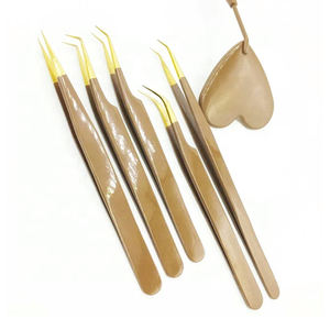 Pinzas de extensión de pestañas de acero inoxidable de alta calidad Logotipo personalizado Punta puntiaguda Color Sombreado Volumen Puntas OLED - Product Image 6