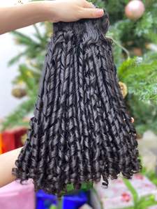 Meilleure vente 100% vierge italienne Curl Machine Double trame pour le style vietnamien cheveux humains toutes les couleurs pour les filles - Product Image 2