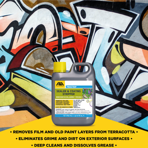 น้ำยาลอกกราฟฟิตี PROSTRIP สำหรับผนัง |   น้ำยาทำความสะอาดล้ำลึกชนิดเจล ขจัดคราบสี ป้องกันฝุ่นละออง ล้างทำความสะอาดอาคาร ใช้น้ำเป็นส่วนประกอบ เนื้อข้น แห้งเร็ว - Product Image 6