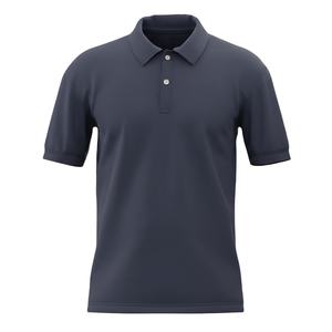 Camiseta de Punto de Poliéster y Algodón para Hombre, Manga Corta, Logotipo Personalizado, Antibolitas, Venta al por Mayor - Product Image 1
