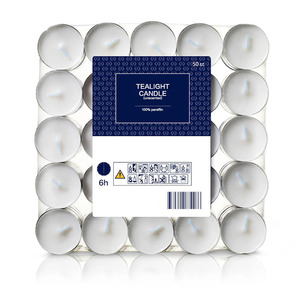 Candle Factory Wholesale White Color Unscented 8 Hour <strong>Tealight</strong> Long Burning Tea Light Candle for Decorative - Product Image 5