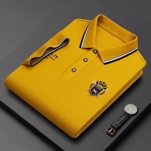 Polos pour hommes, polos en coton haut de gamme à manches courtes, conçus pour un style décontracté, professionnel et quotidien - Product Image 6