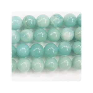 Perles de pierre précieuse d'amazonite Perles de pierre précieuse d'amazonite naturelle pour la fabrication de bijoux et l'artisanat - Product Image 1