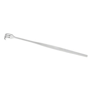 Écarteur chirurgical pour plaies et trachées, grande courbe, 165 mm (6,12 po), 3 branches, profondeur de coupe 7,5 mm, largeur 10 mm - Product Image 4