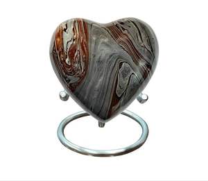 Urna con forma de corazón recubierta de diseño Premium para mascotas y adultos, cenizas de cremación, antideslizantes, decorativas, nuevas urnas de corazón antiguas europeas - Product Image 4
